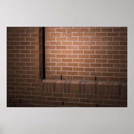 Red Brick Wall texturiert Poster (Vorne)
