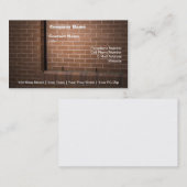 Red Brick Wall texturiert Visitenkarte (Vorne/Hinten)