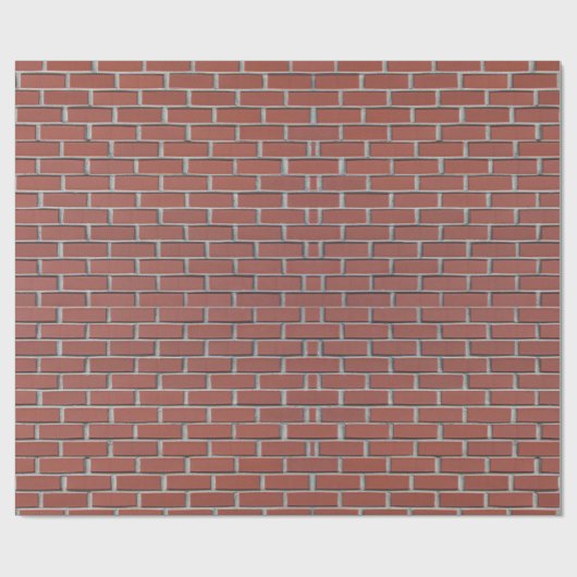 Red Brick Walling Geschenkpapier (Flach)