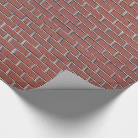 Red Brick Walling Geschenkpapier (Ecke)