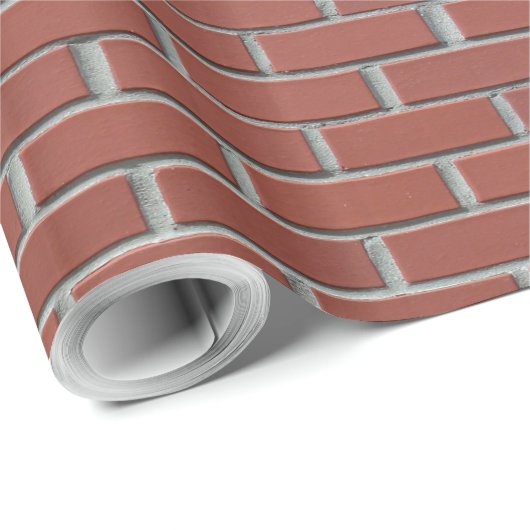 Red Brick Walling Geschenkpapier (Rolleneckpunkt)