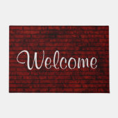 Red Brick Willkommen Fußmatte (Vorderseite)