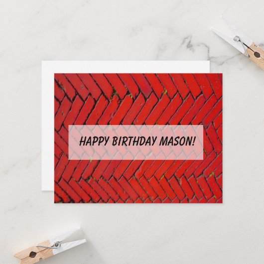 Red Brick Zickzack (Vorderseite/Rückseite Beispiel)