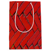 Red Brick Zickzack Mittlere Geschenktüte (Vorderseite)
