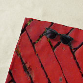 Red Brick Zickzack Strandtuch (Beispiel)