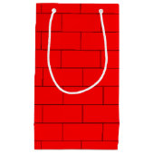 Red Bricks Pattern Kleine Geschenktüte (Vorderseite)