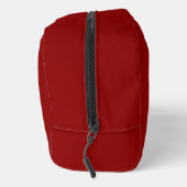 Red Bridesmaid Bag, Custom Initial Cosmetic Pouch Waschbeutel (Rechts)