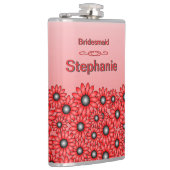 Red Bridesmaid Flask Brighten Ihre Hochzeit Flachmann (Rechts)