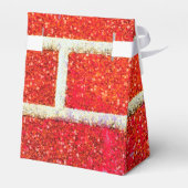 Red Bridge & Glitzer Weihnachtsfest Party Geschenkschachtel (Rückseite)