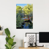 Red Bridge Print Poster (Heimbüro)