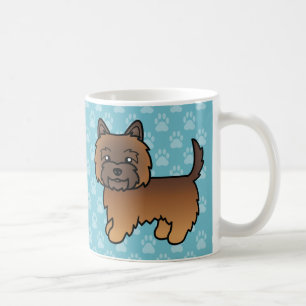 Red Brindle Cairn Terrier Cartoon Dog Kaffeetasse
