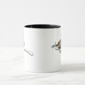 Red Brindle Greyhound Originale Kunst-Illustration Tasse (Zentrum)