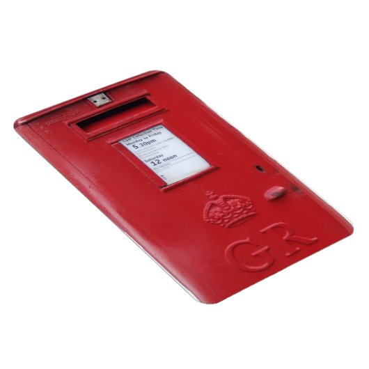 Red British Post Box Magnet (Rechte Seite)