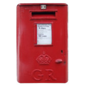 Red British Post Box Magnet (Vertikal)