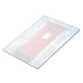 Red British Post Box Notizblock (angewinkelt)