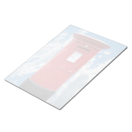 Red British Post Box Notizblock (angewinkelt)