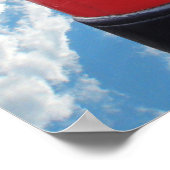 Red British Post Box Poster (Ecke)