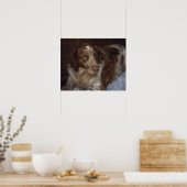 Red Brittany Spaniel dog épagneul breton roux Poster (Küche)