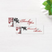 Red Brocade TY Skinny Gift Tag (Schreibtisch)