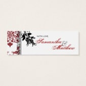 Red Brocade TY Skinny Gift Tag (Rückseite)