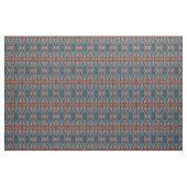 Red Brown Aquamarin Blue Green Eclectic Ethnic Loo Stoff (Yard (91,4 cm))