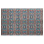 Red Brown Aquamarin Blue Green Eclectic Ethnic Loo Stoff (Fat Quarter (45,7 x 55,9 cm))