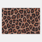 Red Brown Black Leopard Animal Print Geschenkpapier Set (Vorderseite 2)