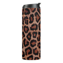 Red Brown Black Leopard Animal Print