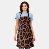 Red Brown Black Leopard Animal Schürze (Getragen)