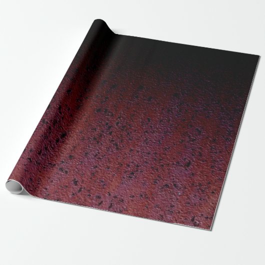 Red Brown Black Ombre Rust Metal Patina Geschenkpapier (Ungerollt)