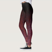 Red Brown Black Ombre Rust Metal Patina Leggings (Links)