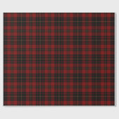 Red Brown Black Tartan Kariertes schottisches Must Geschenkpapier (Flach)