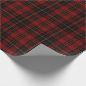 Red Brown Black Tartan Kariertes schottisches Must Geschenkpapier (Ecke)