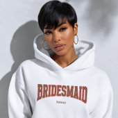 Red + Brown Checkered Varsity BRIDESMAID Sweatshirt