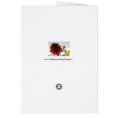 Red Brown Greeting Card (Hinten)