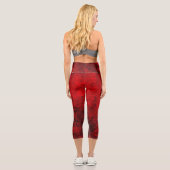 Red Brown High Waisted Capris | Zazzle_Growshop. (Rückseite)
