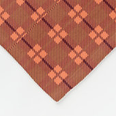 Red Brown Intricate Pattern Fleecedecke (Ecke)