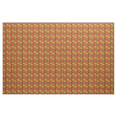 Red Brown Scribble Hearts Pattern Earthy Niedlich  Stoff (Yard (91,4 cm))