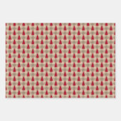 Red Brown Tan Buffalo Kariert Rustikale Weihnachte Geschenkpapier Set (Vorderseite 2)