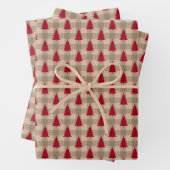 Red Brown Tan Buffalo Kariert Rustikale Weihnachte Geschenkpapier Set (Beispiel)