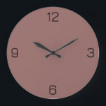 Red Brown Terracotta 976A66 Farbe mit Namensoption Große Wanduhr<br><div class="desc">Fügen Sie einen Namen, Initialen oder Text hinzu, oder behielt Sie die Farbe alleine. Farbkoordinaten mit anderen Elementen des Ladens basierend auf dem Namen und dem HEX-Code (sechsstellige Hex-Triole). Verwenden Sie diesen Code, um andere Elemente zu mischen, zu ergänzen und anzupassen, um diese zu ergänzen oder um anderen Auflistungen hinzuzufügen....</div>