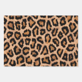 Red Brown Yellow Leopard Animal Print Geschenkpapier Set (Vorderseite 2)