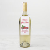 Red Brush Script Vintag Truck Flaschenanhänger (Auf Flasche)