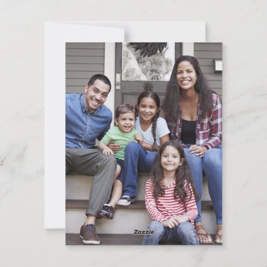 Red Brushed Script Frohe Weihnachten Einfaches 2 F (Rückseite)