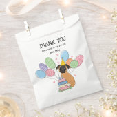 Red Brussels Griffon Birthday Party Geschenktütchen (Ausgeschnitten)