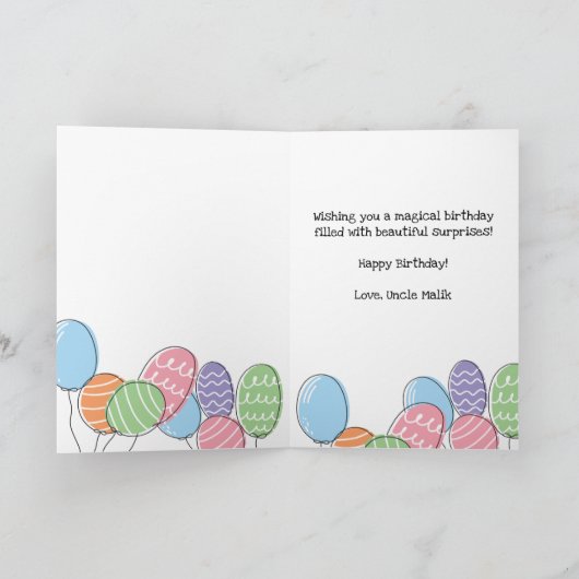 Red Brussels Griffon Dog Birthday Card Karte (Innenseite)