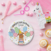 Red Brussels Griffon Dog Birthday Party Pappteller (Party)