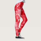 Red Bubble Hearts Niedlich Girly 90er Leggings (Rechts)