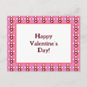 Red Bubble Pattern Postkarte (Vorderseite)