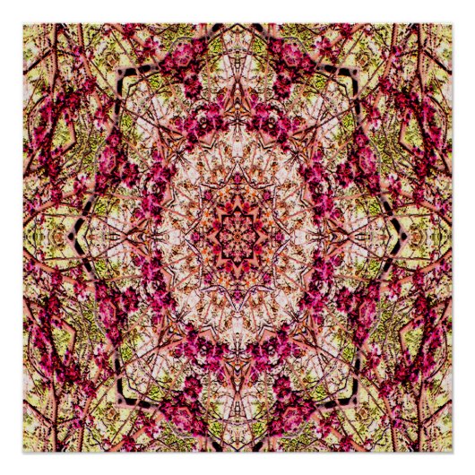 Red Bud Mandala... Poster (Vorderseite)
